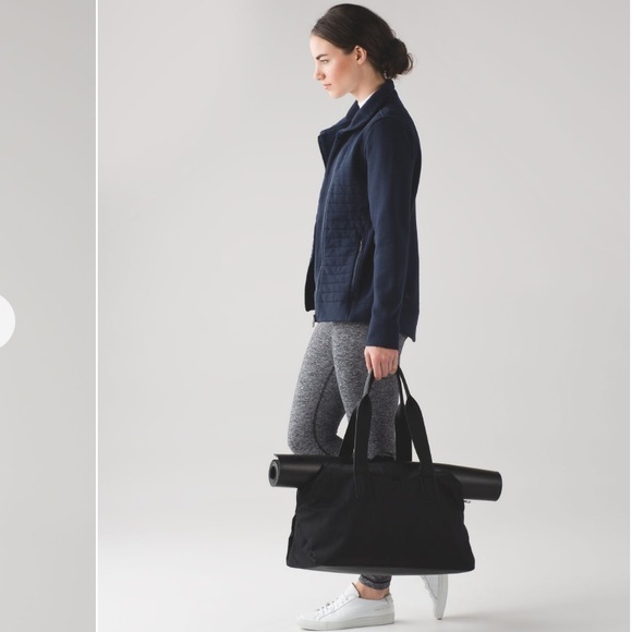 Lululemon Fleece Be True Jacket Cotton Fleece Zipper Quilted Pockets Top Snaps - Picture 14 of 15